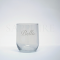 Curved Base Glass with Engraving
