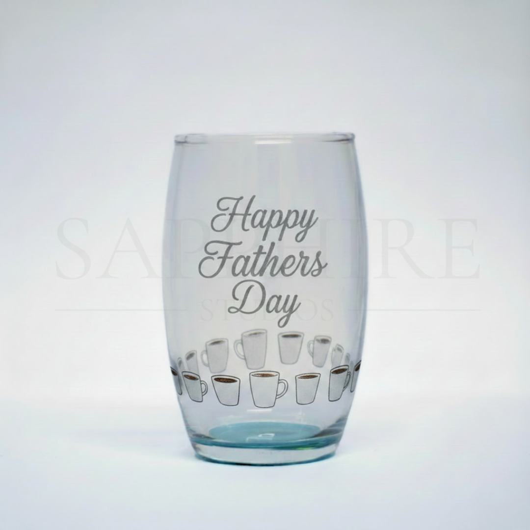 Midi Curved Color Base Glass with Design and Engraving