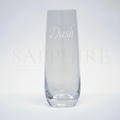 Stemless Champagne Narrow Glass with Engraving