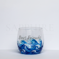 Stemless Color Base with Design and Engraving