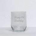 Stemless Curved Base with Engraving