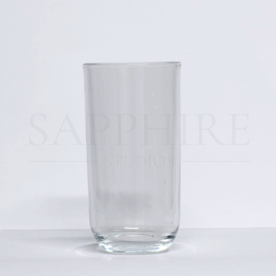 Clear Tall Drinking Glass Plain