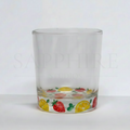 Clear Whiskey Glass with Design